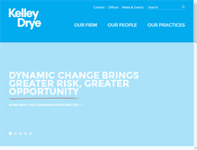 Tablet Screenshot of kelleydrye.com
